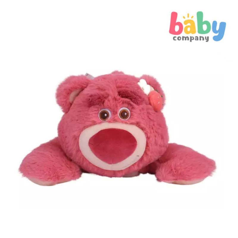 Disney Infants 14" Lying Down Lotso With Strawberry on Ear Plush
