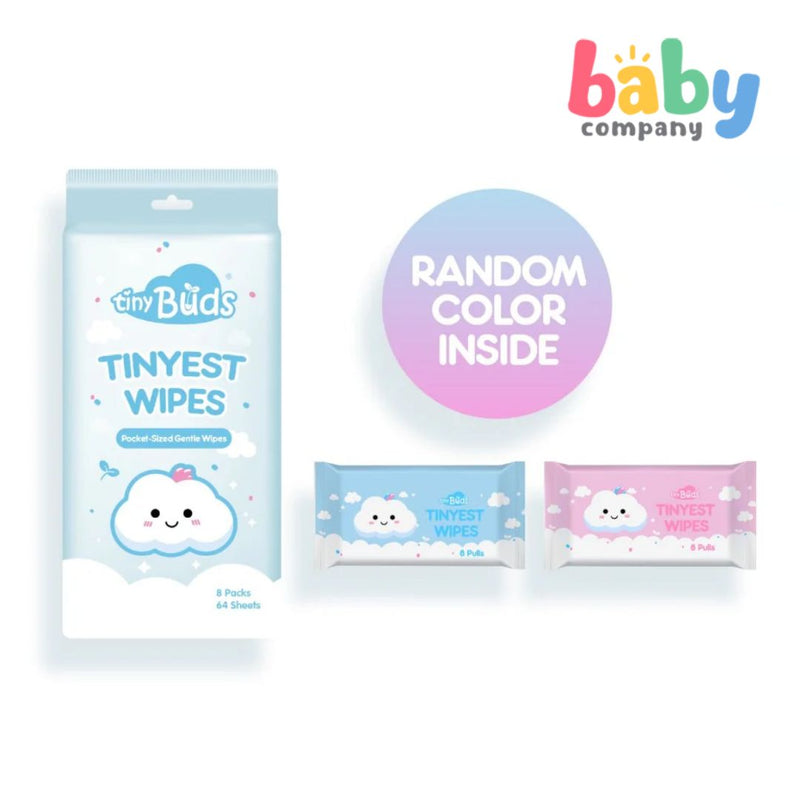 Tiny Buds Tinyest Wipes (8 Packs/64 Sheets)