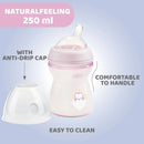 Chicco NaturalFeeling Feeding Bottle 2M+ 250ml - Pink