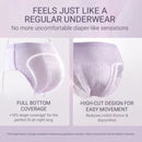 Purcotton MaxGuard Unscented 2-Piece Overnight Panties (XL)