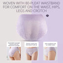 Purcotton MaxGuard Unscented 2-Piece Overnight Panties (XL)