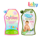 Cycles Mild Laundry Detergent 800ml Refill + Cradle Bottle & Nipple Cleanser 700ml Refill - Save ₱100