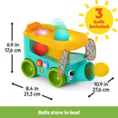 Kids II Bright Starts Pop & Roll Safari Bus Ball Play Toy