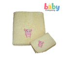 Baby Martel Bath Towel Ms. Moo - Soft Maize
