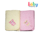 Baby Martel Face Towel Soft Maize/Powder Pink
