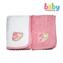 Baby Martel Face Towel White/Charm Pink