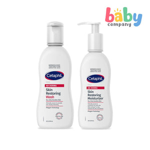 Cetaphil Pro Ad Derma Skin Restoring Wash & Moisturizer 145ml [For Eczema - Prone Skin / Atopic Dermatitis]