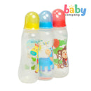 Bebeta 12oz Regular Neck Decorated Baby Bottle - Pack of 3