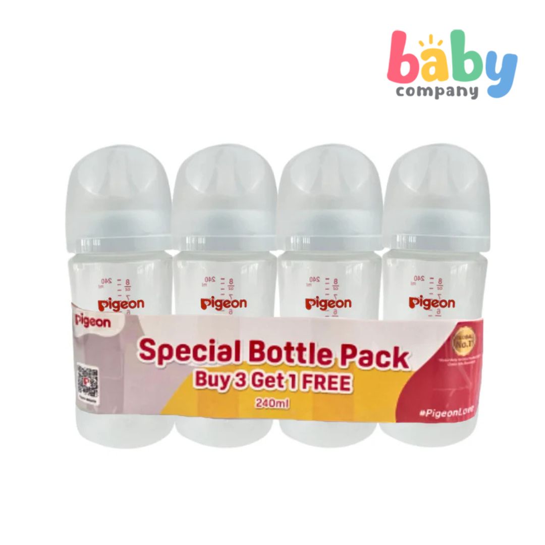 Pigeon 3+1 PP Wideneck 240ml (Special Bottle Pack) – Baby Company