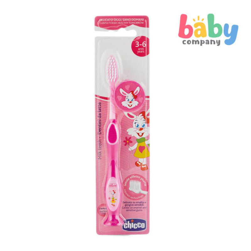 Chicco Kids Toothbrush For 3-6 years old (Available in 3 Colors)