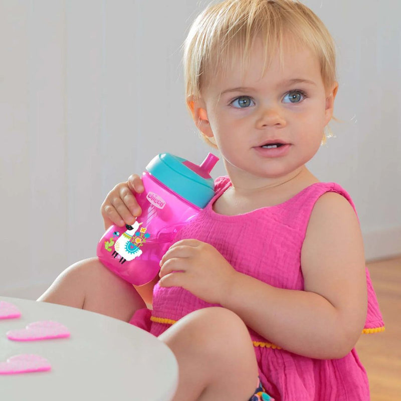 Chicco Advanced Sippy Cup 266ml/9oz For Girls -  12mos+