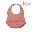 Peekaboo Silicone Bib -Rainbow Pink