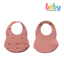 Peekaboo Silicone Bib -Rainbow Pink