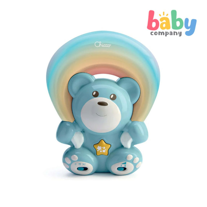 Chicco Rainbow Bear Projector with Lights & Calming Music 0m+ - Blue