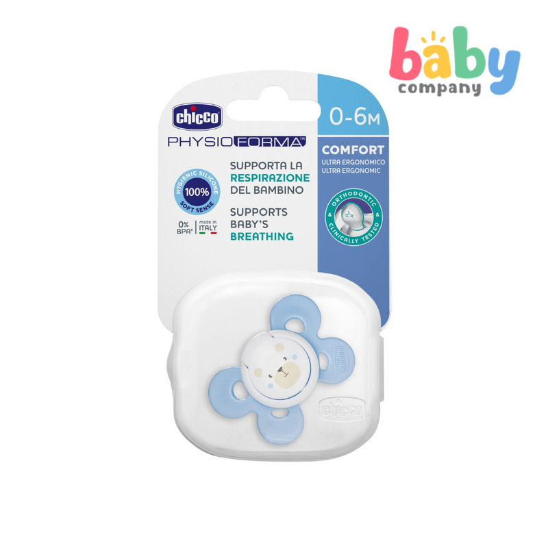 Chicco Physio Comfort Soother Pacifier (With Storage Case) - Blue