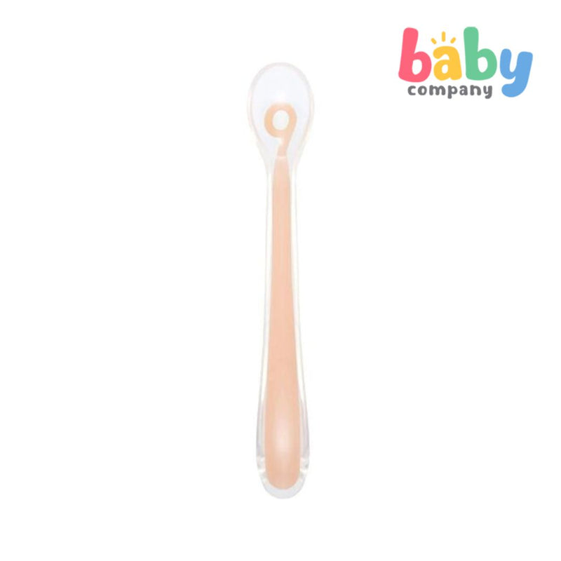 Babymoov 1st Age Silicone Baby Spoon - Peach