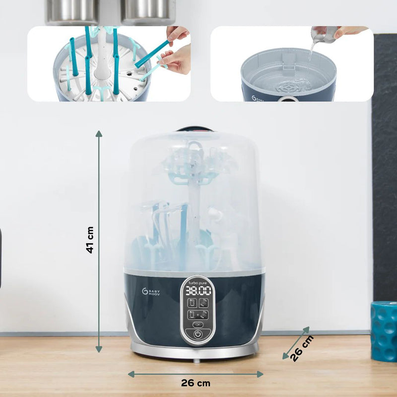 Babymoov Turbo Pure 2-in-1 Sterilizer Dryer with HEPA Filter Technology