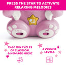 Chicco Rainbow Bear Projector with Lights & Calming Music 0m+ - Pink