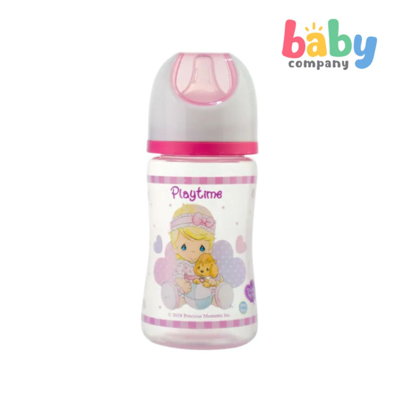 Precious Moments 4oz 2-Toned Hood With Soft Screw Cap Feeding Bottle