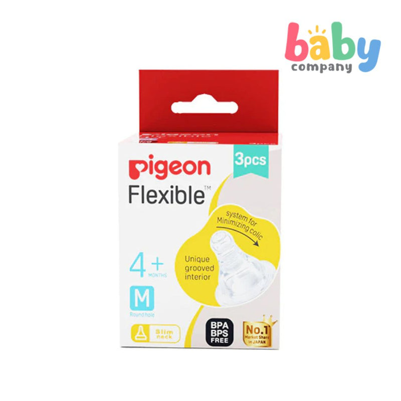 Pigeon 3-pack Flexible Nipples