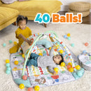 Kids II Bright Starts 5-in-1 Your Way Ball Play Baby Activity Gym & Ball Pit - Totally Tropical