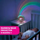 Chicco Rainbow Bear Projector with Lights & Calming Music 0m+ - Pink