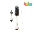 Peekaboo 3pc Silicone Bottle Brush - Gray