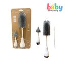 Peekaboo 3pc Silicone Bottle Brush - Gray