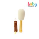 Peekaboo 2-in-1 Soft Sponge Bottle Brush - Brown