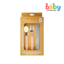 Peekaboo Stainless Spoon and Fork Cutlery Set - Pink