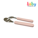 Peekaboo Stainless Spoon and Fork Cutlery Set - Pink