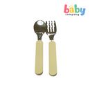 Peekaboo Stainless Spoon and Fork Cutlery Set - Nude