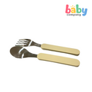 Peekaboo Stainless Spoon and Fork Cutlery Set - Nude