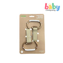 Feeme 2-Piece Leather Aluminum Stroller Hook - Beige