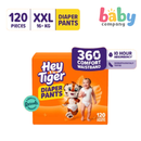 Hey Tiger Comfy Diaper Pants, Jumbo Box - XXL, 120 Pads