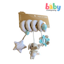 Peekaboo Spiral Toy - Elephant, Gray