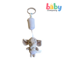 Peekaboo Hanging Rattle Toy - Elephant, Gray