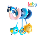 Peekaboo Spiral Toy - Raccoon, Blue