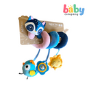 Peekaboo Spiral Toy - Raccoon, Blue