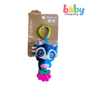 Peekaboo Hanging Rattle Toy - Raccoon, Blue