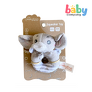 Peekaboo Round Rattle Toy - Elephant, Gray