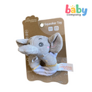 Peekaboo Round Rattle Toy - Elephant, Gray