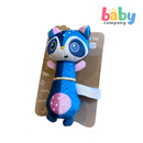 Peekaboo Vertical Rattle Toy - Raccoon, Blue