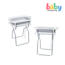 Baby Company Baby Bath Tub With Metal Stand - White/Gray