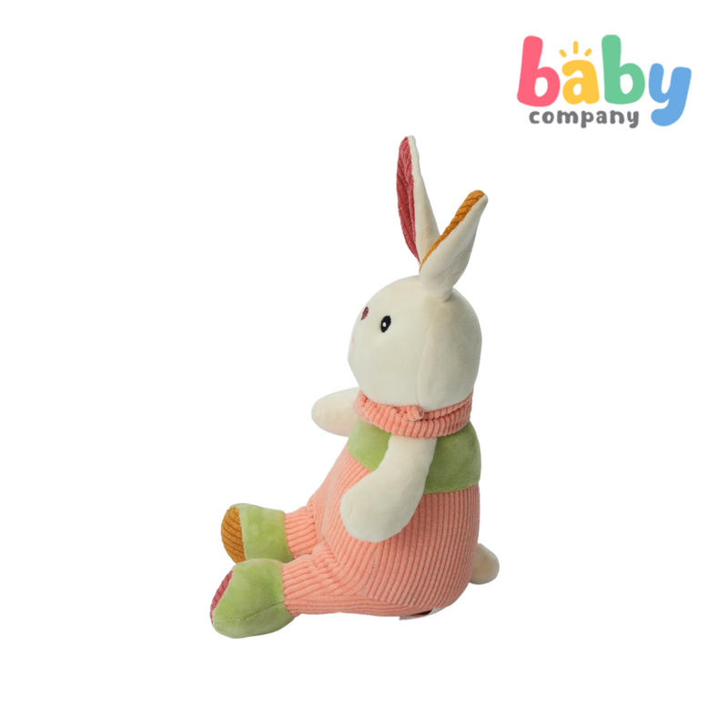 Baby Company Multi-Texture Plush - Bunny, Coral