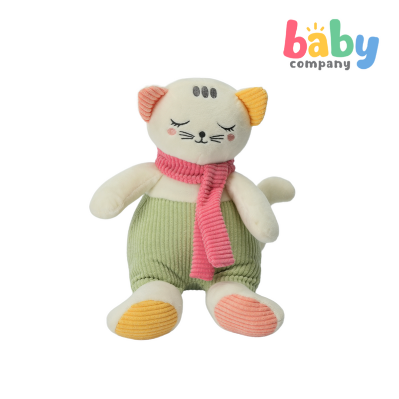 Baby Company Multi-Texture Plush - Cat, Green