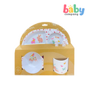 Peekaboo 5pc Melamine Tableware Feeding Set - Deer