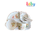 Peekaboo 5pc Melamine Tableware Feeding Set - Deer