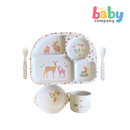Peekaboo 5pc Melamine Tableware Feeding Set - Deer