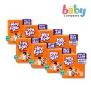 Hey Tiger Comfy Tape Diapers, Convenience Pack Box- Medium, 160 Pads